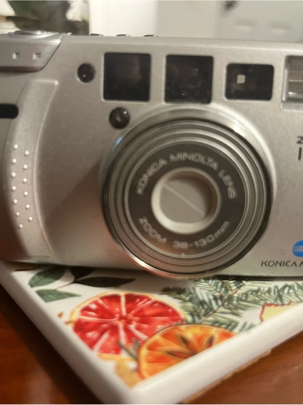 Nica Silver Compact Film Camera with Konica Minolta Lens